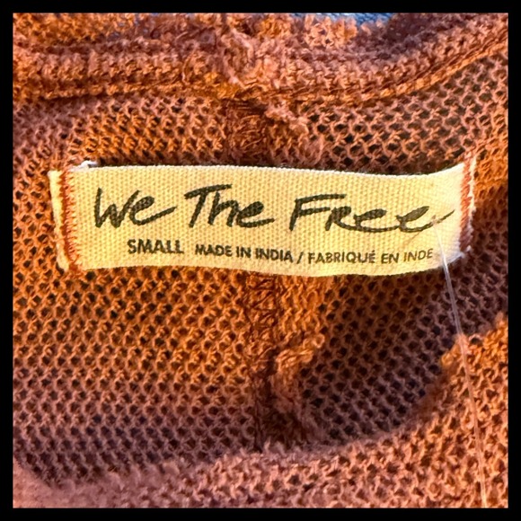 NWT Free People We The Free Ombre Striped Tank Top Orange Brown Size Small - Picture 3 of 5